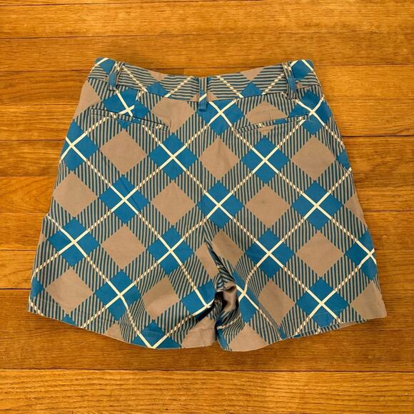 Puma blue gray casual shorts with side zipper size 4 b8 - Picture 4 of 4